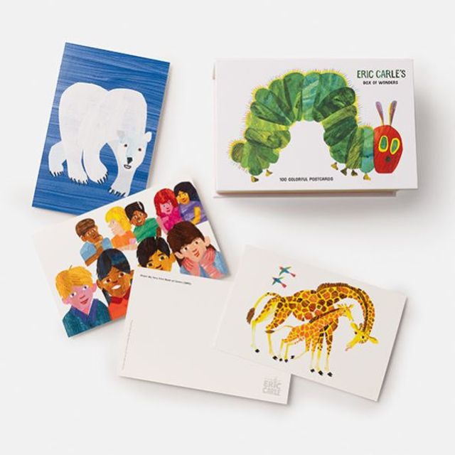 Eric Carle's Box of Wonders: 100 Colorful Postcards