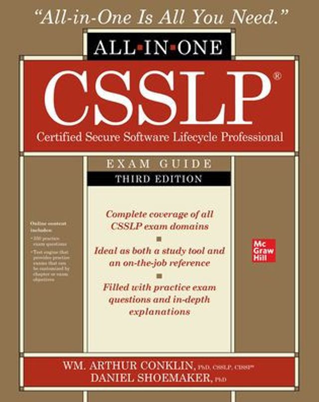 CSSLP Certified Secure Software Lifecycle Professional All-in-One Exam Guide, Third Edition