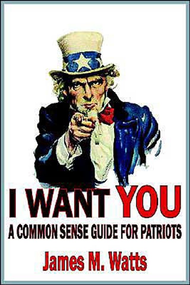 I WANT YOU: A COMMON SENSE GUIDE FOR PATRIOTS