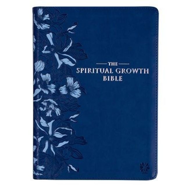 The Spiritual Growth Bible, Study Bible, NLT - New Living Translation Holy Bible, Faux Leather