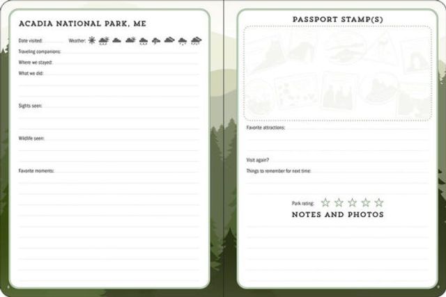 National Parks Journal and Passport Stamp Book