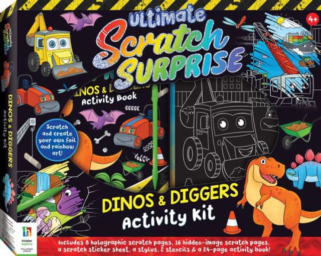 Ultimate Scratch Surprise Dinos & Diggers Activity Kit