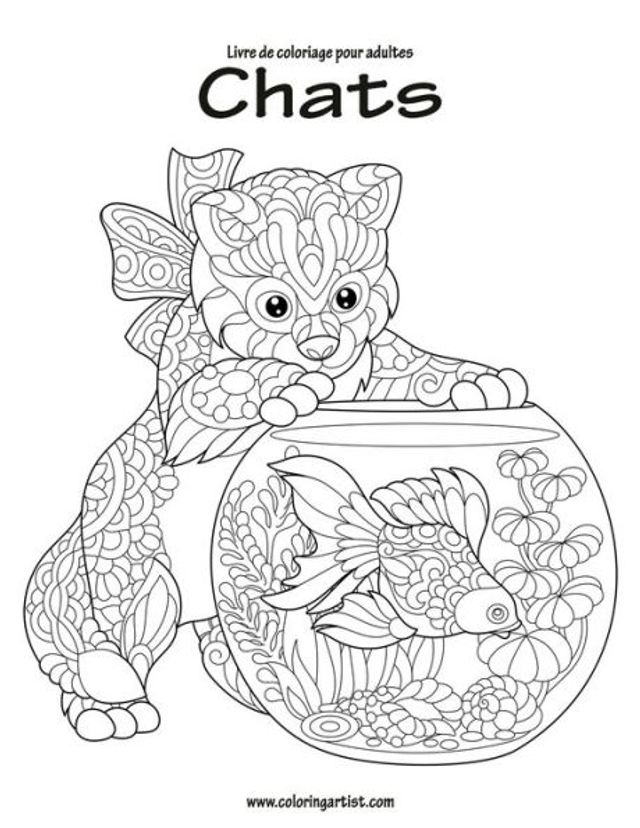 Livre de coloriage pour adultes Chats 1 & 2