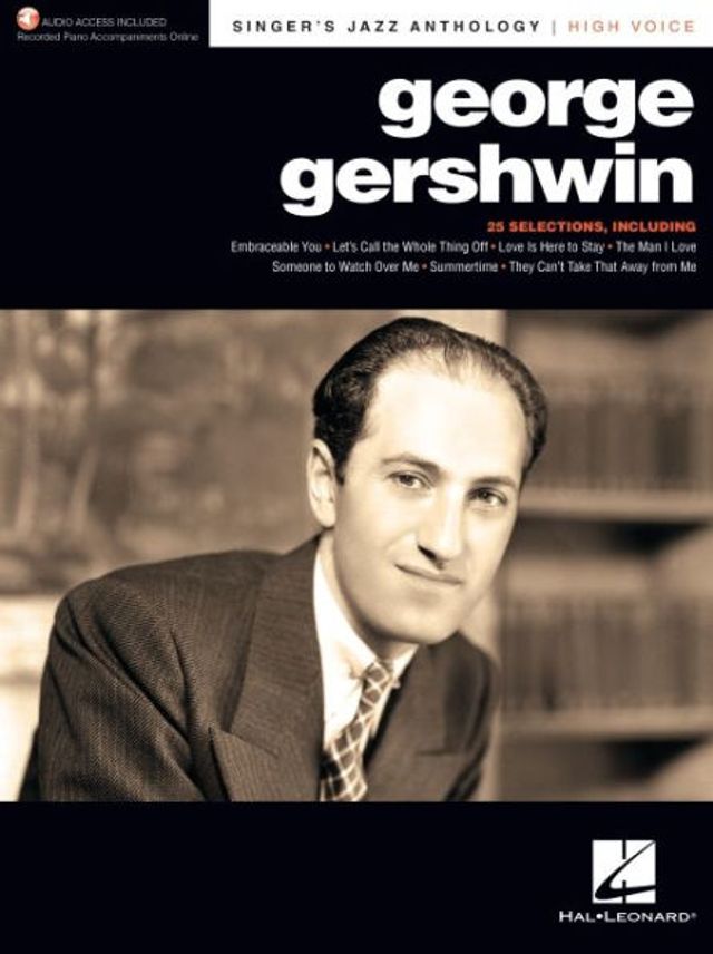 George Gershwin - Singer's Jazz Anthology High Voice Edition with Recorded Piano Accompaniments