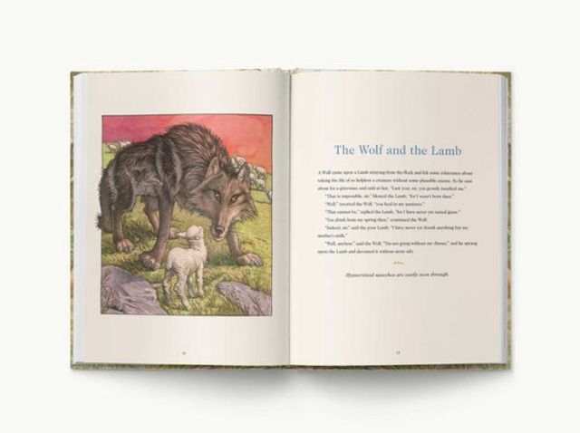 Aesop's Fables Hardcover: The Classic Edition by acclaimed illustrator, Charles Santore (Bedtime Stories With Moral Lessons)