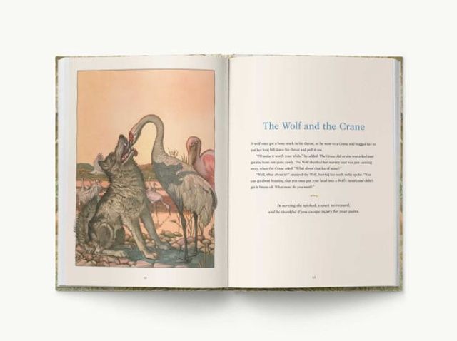 Aesop's Fables Hardcover: The Classic Edition by acclaimed illustrator, Charles Santore (Bedtime Stories With Moral Lessons)