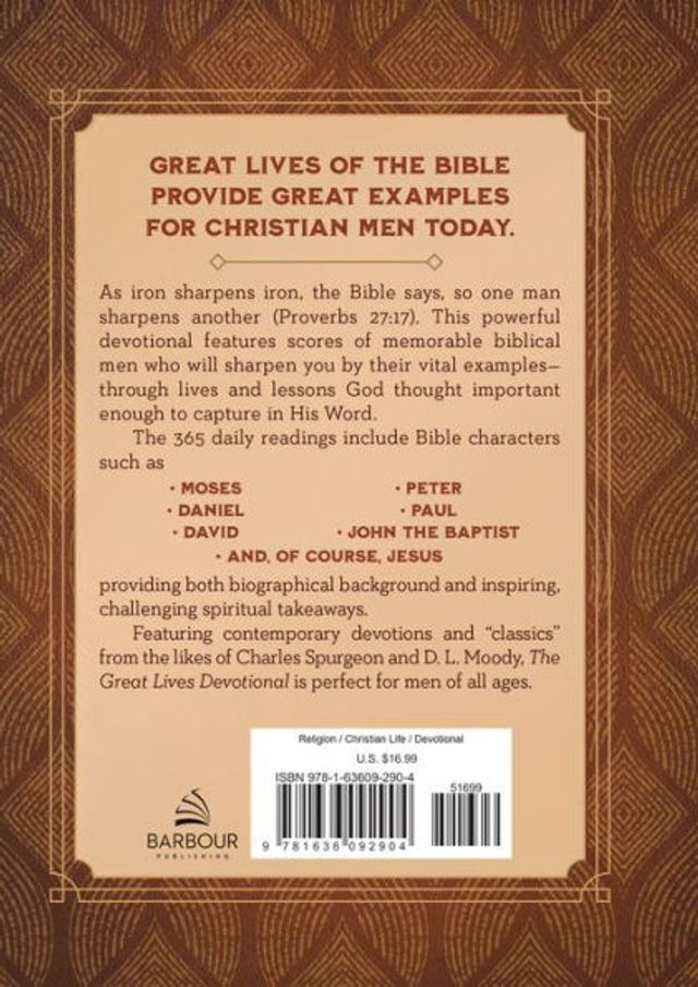 The Great Lives Devotional: 365 Meditations on the Men of the Bible