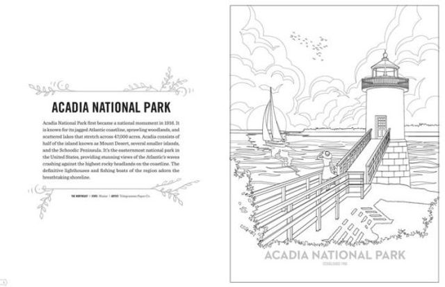 The Art of the National Parks: Coloring Book (Fifty-Nine Parks, Coloring Books)