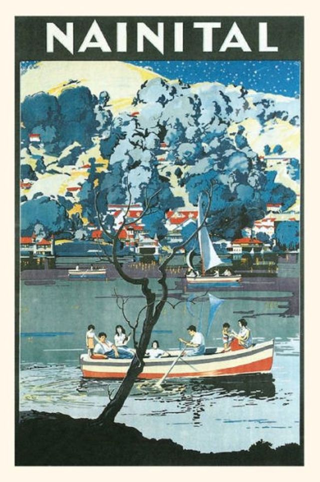 Vintage Journal India, Nainital Travel Poster