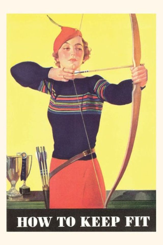 Vintage Journal How to Keep Fit, Woman Archer