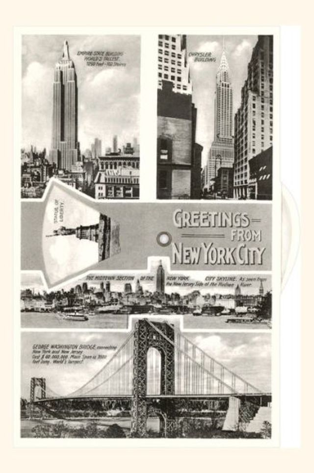 Vintage Journal Greetings from New York City, Scenes