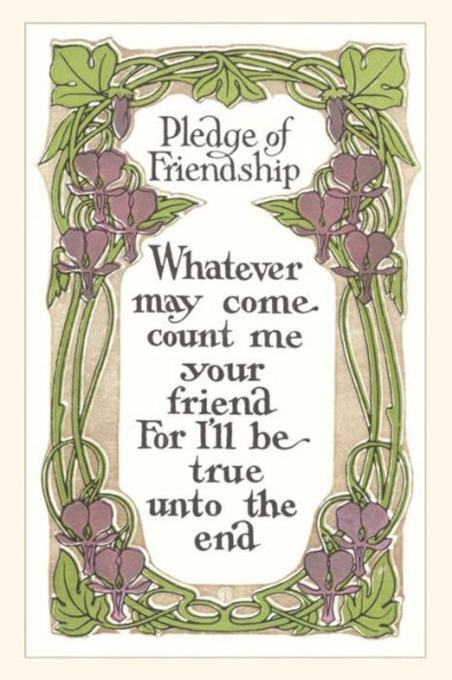 Vintage Journal Pledge of Friendship