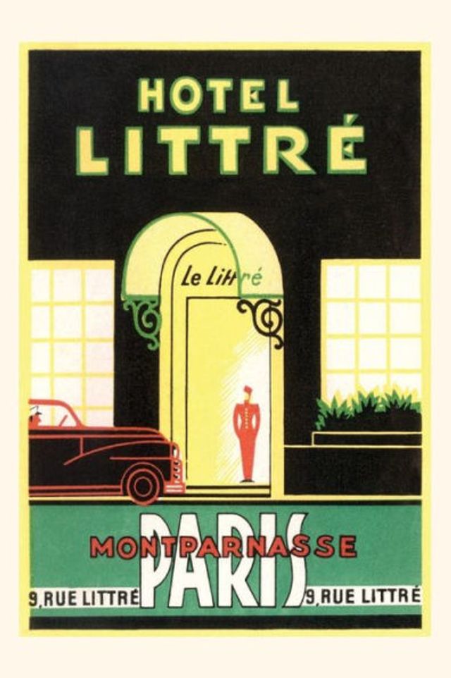 Vintage Journal Hotel Littre Advertisement