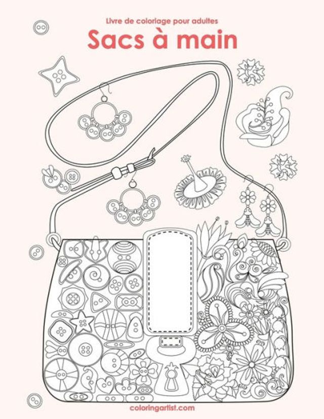 Livre de coloriage pour adultes Sacs à main 1