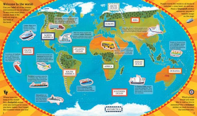 Barefoot Books World Atlas Sticker Book