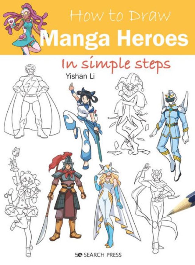 How to Draw Manga Heroes in simple steps