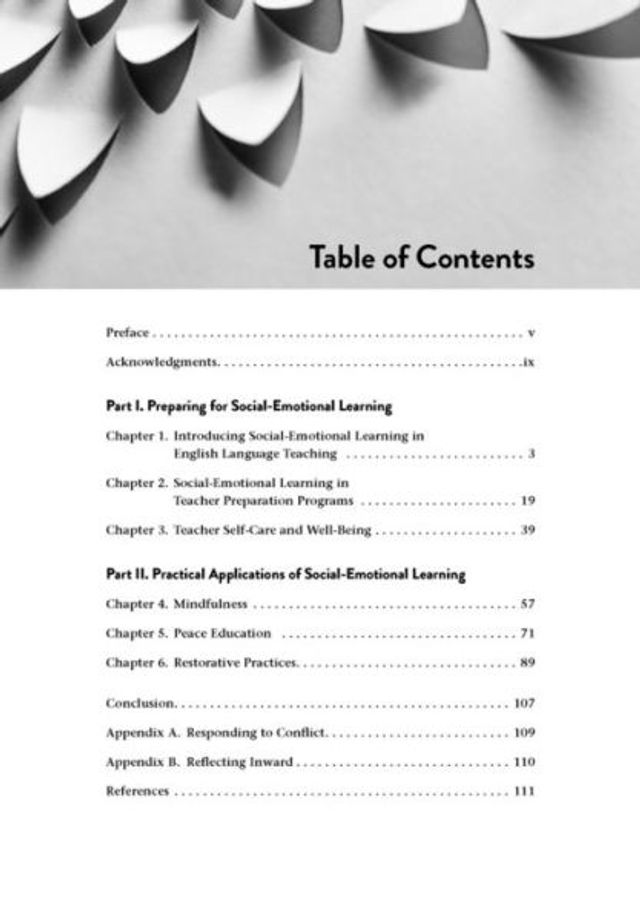 Social-Emotional Learning the English Language Classroom: Fostering Growth, Self-Care, and Independence