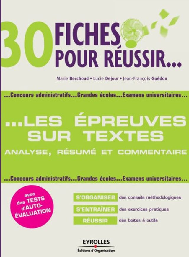 30 Fiches pour rï¿½ussir: Les ï¿½preuves sur texte