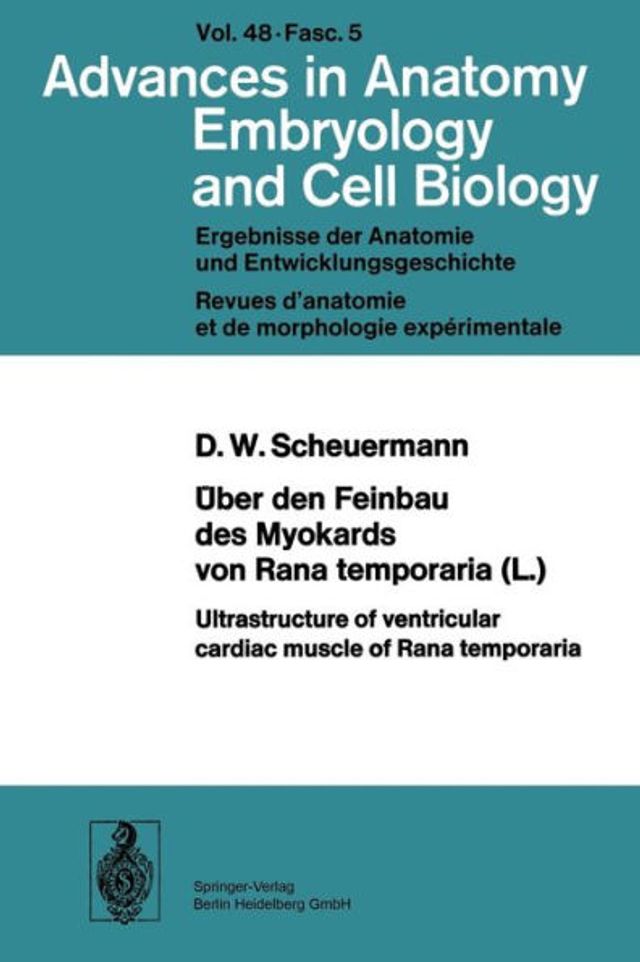 Über den Feinbau des Myocards von Rana temporaria (L.) / Ultrastructure of ventricular cardiac muscle of Rana temporaria