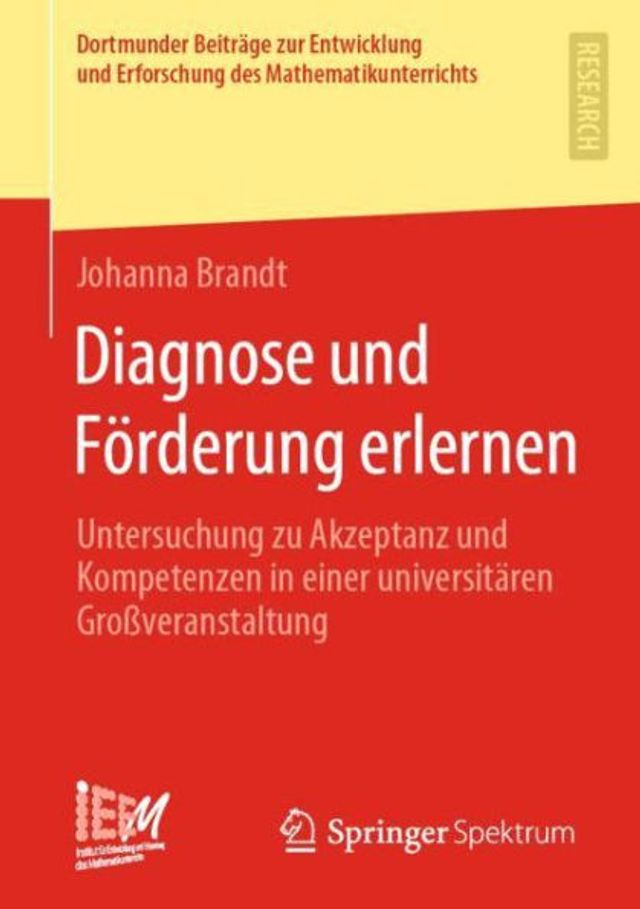 Diagnose und Fï¿½rderung erlernen: Untersuchung zu Akzeptanz Kompetenzen einer universitï¿½ren Groï¿½veranstaltung