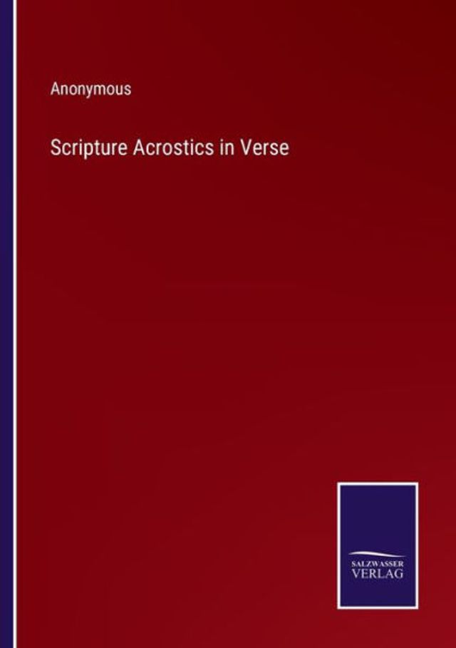 Scripture Acrostics Verse