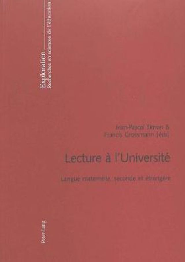 Lecture à l'Université: Langue maternelle, seconde et étrangère