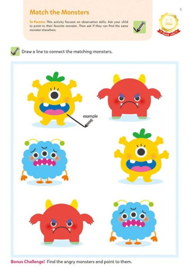 Play Smart Early Learning: Challenging - Age 2-3: Pre-K Activity Workbook : Learn essential first skills: Tracing, Coloring, Shapes, Cutting, Drawing, Picture Puzzles, Numbers, Letters; Go-Green Activity-Board