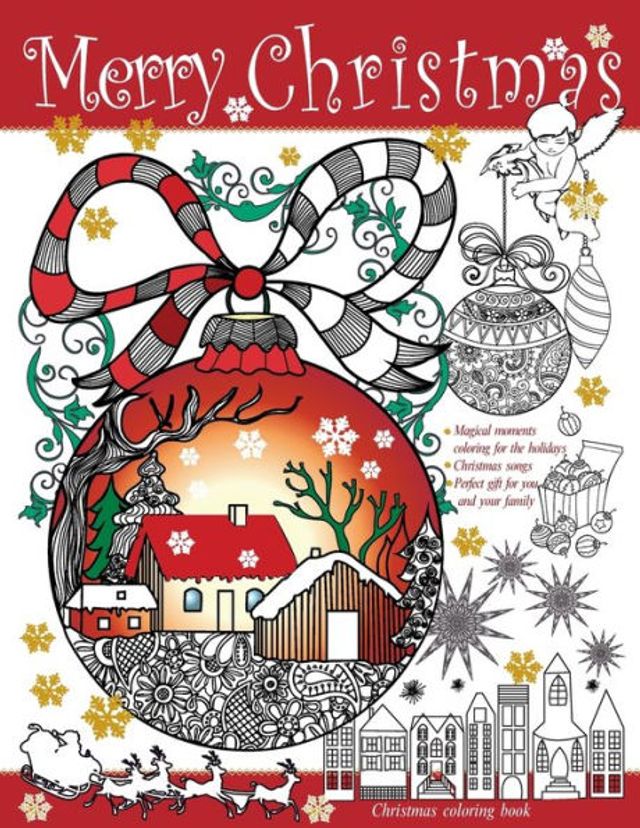 MERRY CHRISTMAS: Winter coloring book