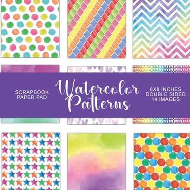 Watercolor Patterns: Scrapbook Paper Pad