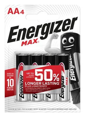 ENERGIZER Pilhas alcalinas conjunto de 4