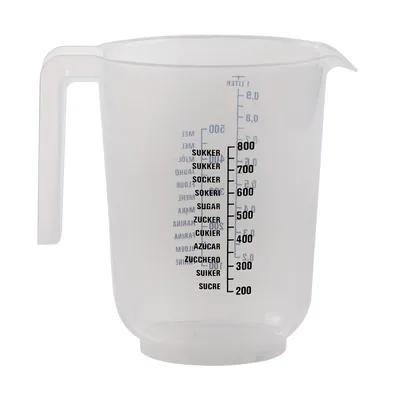 BASIC Copo medidor 1L transparente