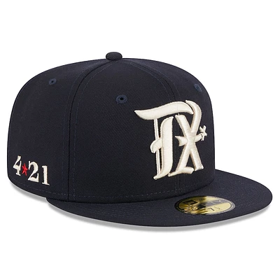 Texas Rangers Navy 2023 City Connect 59FIFTY Fitted Hat