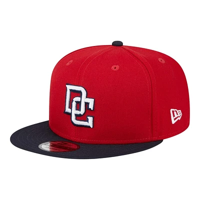 Washington Nationals Red and Navy 2025 Batting Practice New Era 9FIFTY Snapback Hat