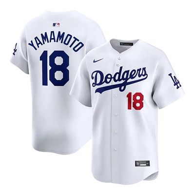 Los Angeles Dodgers Yoshinobu Yamamoto White Home Nike Limited Player Jersey