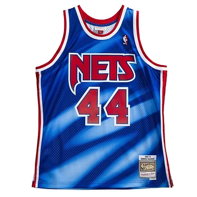 New Jersey Nets Derrick Coleman Mitchell & Ness 1990-91 Hardwood Classics Swingman Royal Blue