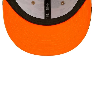 Atlanta Braves Duck Camo Orange UV 59FIFTY Fitted Hat