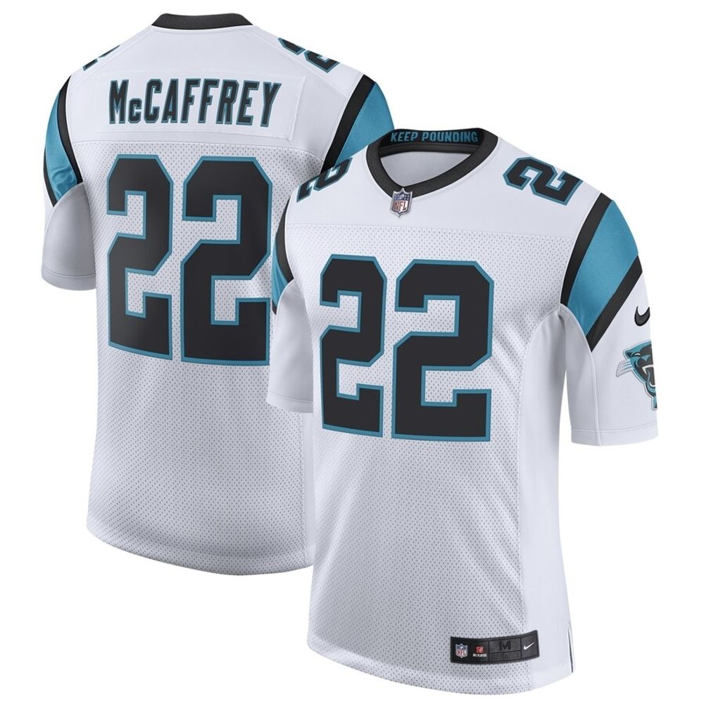 Pro Image Christian McCaffrey Nike Vapor Untouchable Limited Player White  Mens' Jersey