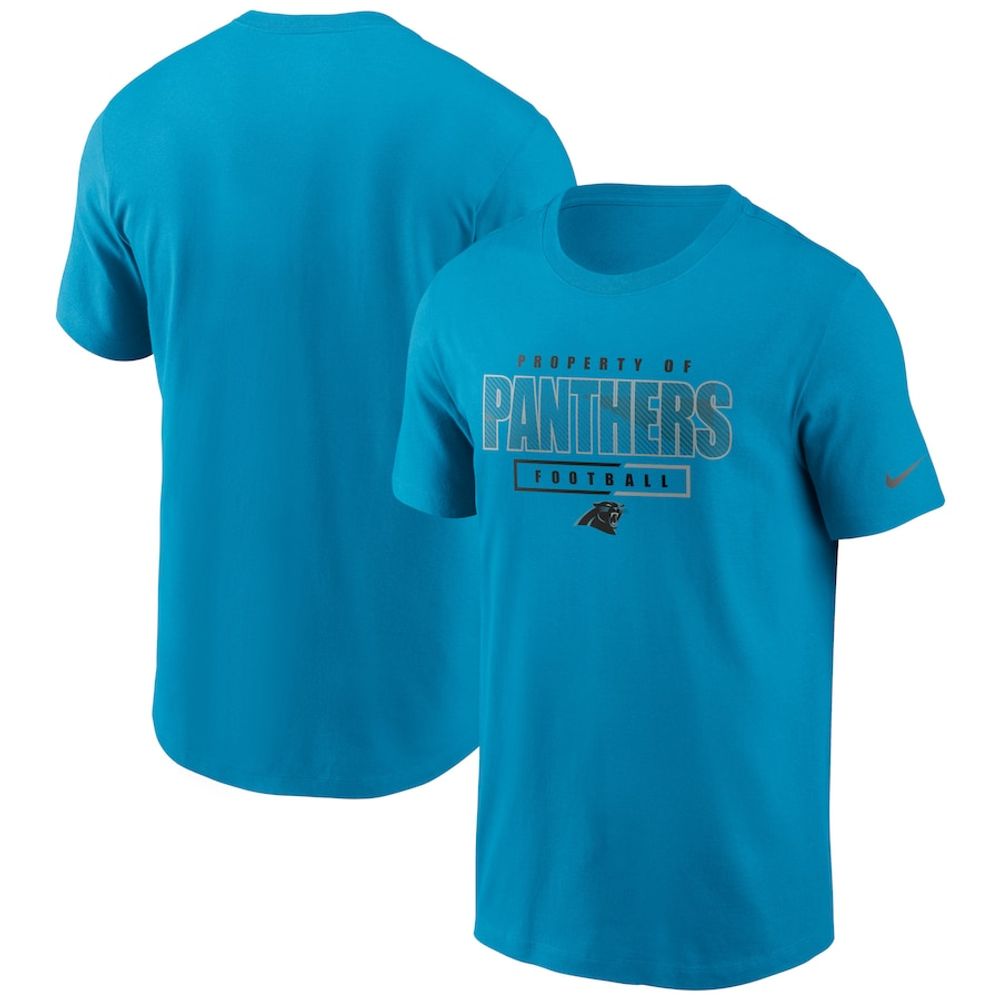 Carolina Panthers Nike Blue Team Property Of Essential T-Shirt