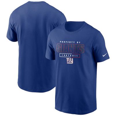 New York Giants Nike Blue Team Property Of Essential T-Shirt