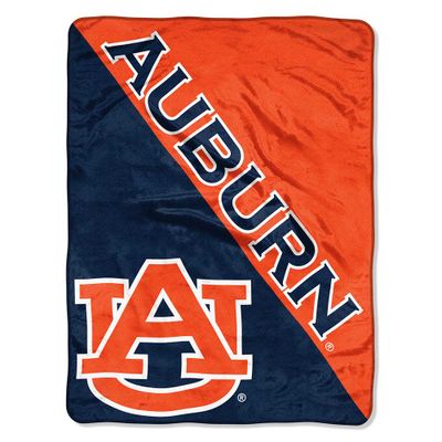 Auburn Tigers Halftone Micro Raschel Throw Blanket