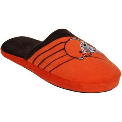 Mens Cleveland Browns Striped FOCO Slippers