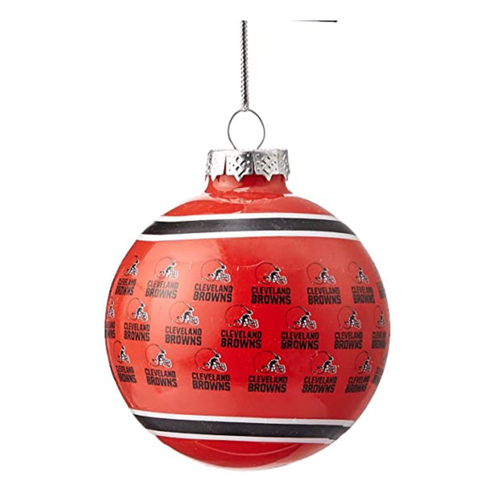 Pro Image Cleveland Browns NFL Team Christmas Ornaments Glass Ball