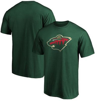 Minnesota Wild Team Logo Green Fanatics T-Shirt