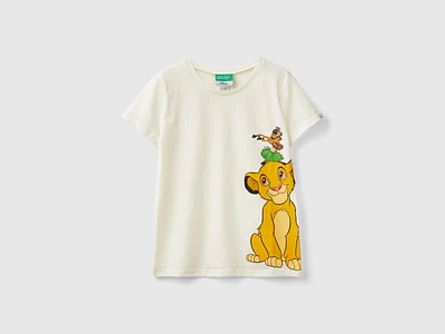 T-shirt branco nata ©Disney Simba e Timon