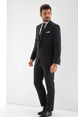 Tuxedo de Homem Clássico Slim Fit em Tecido com Textura