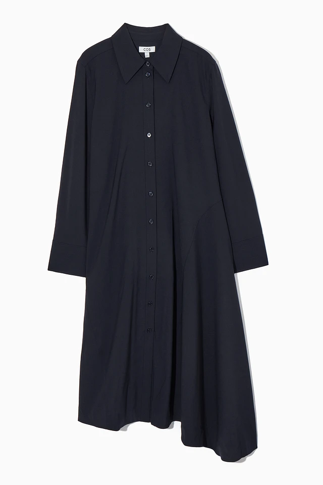Cos ASYMMETRIC WOOL SHIRT DRESS | King's Cross Cos ASYMMETRIC WOOL SHIRT DRESS | King's Cross