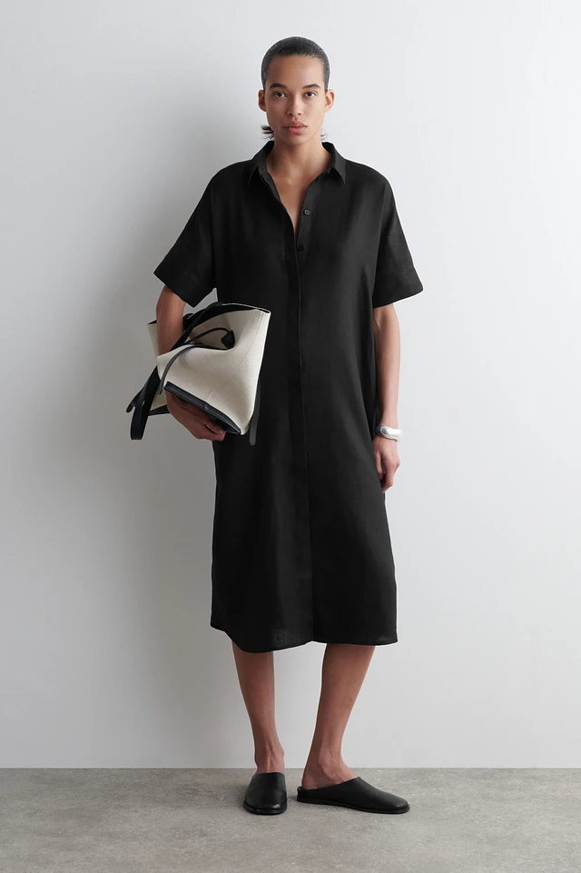 Cos LINEN MIDI SHIRT DRESS | King's Cross Cos LINEN MIDI SHIRT DRESS | King's Cross