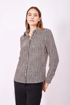 Camisa Rapsodia Catus Stripes D Negro