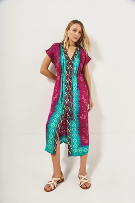 Vestido Rapsodia Buganda Shibori