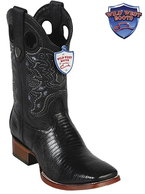 MEN'S WILD WEST BOOTS TEJU RANCH LEATHER SOLE | Rugged Cowboy